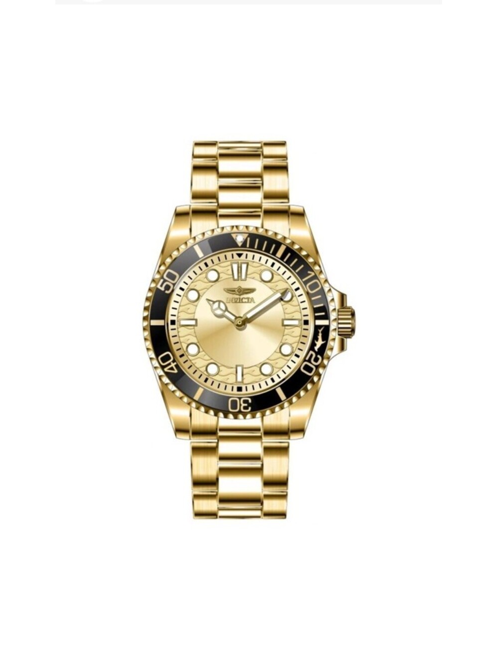 Invicta Men's 49700 Pro Diver Quartz PC20S Gold Dial Watch Luminous-Mercedes New